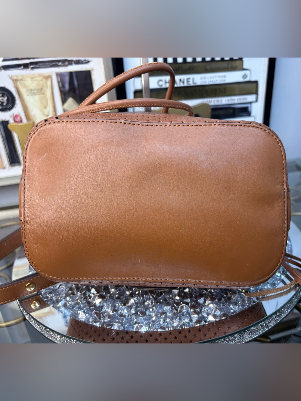 Rebecca Minkoff brown calf leather bucket bag GUC - Picture 11 of 14